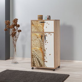 Hanah Home Kiler - 736 Armario multiusos Roble Sonoma